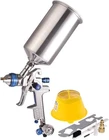 Dynastus 1 Quart Hvlp Gravity Feed Spray Gun 2.5MM Nozzle Paint Air Regulator New. Price: $55.99.