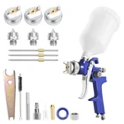 Pntgreen Hvlp Air Gun With 1.4/1.7/2.0MM Nozzles And Paint Sprayer Accesso New. Price: $56.36.