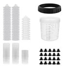 50 Air Spray Gun Disposable Liners Cup 600ML Mixing Kit With Lids For Painting New. Price: $50.98.