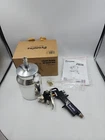 Dynastus Quart Hvlp Gravity Feed Air Spray Gun, 1.5MM Nozzle Opened Box Used. Price: $39.99.