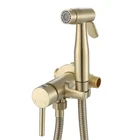 Handheld Bidet Sprayer Brushed Gold Warm Water, Stainless Steel He... New. Price: $111.61.