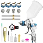 Bentohkle Hvlp Spray Gun Kit Blue 4 Nozzles New. Price: $44.99.