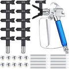 17 Pcs Airless Paint Sprayer With Nozzle Guard Tips And S... New. Price: $59.05.