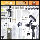 Hvlp Spray Gun Kit - 10 Disposable Paint Cups, 5 Nozzles, Gravity Feed, Auto New. Price: $107.09.