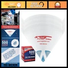 500 Pack Paint Strainers Fine 190 Micron Filter Tips, Ultra-flow Blue Nylon Me New. Price: $99.99.