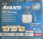 Avanti Electric Paint & Stain Sprayer Hvlp Handheld AV-100 Open. Price: $45.00.