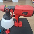 Cordless Paint Sprayer For Milwaukee 18V Li-ion Battery Hvlp Gun Used. Price: $109.95.