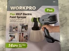 Workpro Plus Hvlp Electric Paint Sprayer 14 Gph Max Flow Rate Cord Has On Open. Price: $50.00.