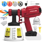 Powuse 600W Cordless Paint Sprayer For Milwaukee 18V (without Battery) New. Price: $31.88.