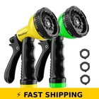 Besiter Garden Hose Nozzle Sprayer 10 Patterns - Yellow/green New. Price: $27.99.