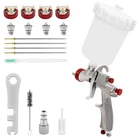 Lvlp R500 Air Gravity Feed Spray Gun Kit W/1.3/1.5/1.7/2.0MM Nozzles Car Paint New. Price: $51.45.