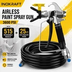 Inokraft Airless Paint Spray Gun 3600 Psi With 515 Reversible Nozzle + 25FT Hose New. Price: $49.99.