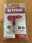 New, Titan 662-615 SC-6+ Reversible Spray Tip & Seal, 5000 Psi, Made In Usa. Price: $13.99.