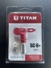 Titan SC-6+ Reversible Airless Spray Gun Tip 662-417A, Size 4, 0.017" New. Price: $19.99.