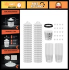 Disposable Paint Sprayer Mixing Liners & Lids For Hvlp Gun - 40 Cups, New. Price: $89.99.