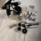 Husky Siphon Feed Spray Gun Stainless Steel Needle FD0405 Includes Tips Etc Used. Price: $44.99.