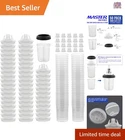 Disposable Paint Spray Gun Cup Liners And Lids Kit 50 Pack 6 Oz For Automotiv... New. Price: $93.99.