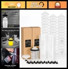 Disposable Paint Spray Gun Kit - 22OZ (650ML) With 45 Cups, Lids & Plugs New. Price: $107.99.