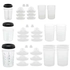 Master Paint System 3 Cup Size Oz, 6, 20, 27 Ounce Variety Pack, Clear New. Price: $54.04.