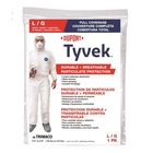Trimaco 141222/12 White Water-resist Tyvek Coverall Large With Hoot And Boots New. Price: $23.09.