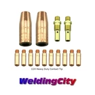 Mig Welding Gun Kit .030" Heavy Duty Tip-diffuer-nozzle Lincoln 100L Tweco M2H New. Price: $19.99.