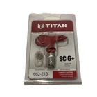 662-213 Titan SC6 + Reversible Spray Tip Red By Tool New. Price: $19.99.