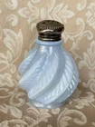 Vintage 1940 Fenton For Devilbiss Blue Opalescent Glass Perfume Bottle Used. Price: $18.55.