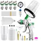 H2008 Hvlp Air Gravity Fed Spray Gun W/1.4/1.7/2.0/2.5MM Nozzles House Diy Paint New. Price: $57.99.