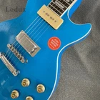 Blue Stainless Rounded Fret Edge Electric Guitar Nacreous Paint Fast Ship New. Price: $254.00.