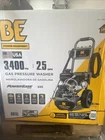 Be Power 3400 Psi 2.5 Gpm Gas Pressure Washer 223CC Cold Water Axial Pump Open. Price: $225.00.
