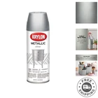 Krylon K01406 11OZ Silver Metallic Spray Paint Fast-drying & Water-based New. Price: $22.97.