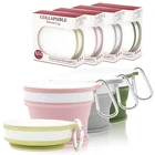 Silicone Collapsible Travel Cup Set 4-PACK Foldable Mugs With Lids For Camp... New. Price: $23.22.
