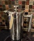 Secura French Press Coffee Maker, 304 Grade Stainless Steel 17 Oz, Silver Used. Price: $30.00.