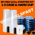 3M Pps Starter Kit 13.5OZ Midi Disposable 25 Lids Liners Hard Cup 26312 New. Price: $59.95.