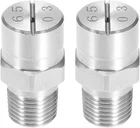 Uxcell Flat Fan Spray Tip - 1/8BSPT Male Thread 304 Stainless Steel Nozzle 65 New. Price: $14.70.