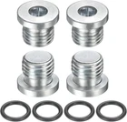 Uxcell 4PCS Sae 7/16-20 Unf Inner Hex Head Pipe Fitting Plug, Universal Carbon New. Price: $10.82.