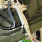 Kobalt SGY-AIR847Z Spray Gun, Adjustable Pattern, Silver, 2-FINGER Trigger Used. Price: $12.00.
