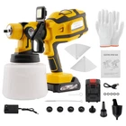 With 2 Batteries High Pressure Cordless Paint Sprayer Electric Hvlp Gun Us New. Price: $43.78.