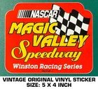 Magic Valley Speedway Winston Racing - Vintage Original Vinyl Decal Sticker New. Price: $9.45.