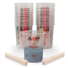 Abn Resin Supplies - 50PK 20OZ Auto Paint Measuring Cups And Mixing Sticks New. Price: $18.99.