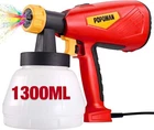 Paint Sprayer, Popoman 500 Watts Up To 100 Din-s, 800ML/MIN Hvlp Gun With New. Price: $24.99.