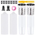 Disposable Paint Cup System 20OZ (600ML) Kit - 50 Pack With Lids, Hard New. Price: $60.33.