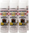 Professional 2X Distance Inverted Marking Spray Paint, White, 6 Pack, 15 Oz New. Price: $90.99.