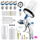 Hvlp Spray Gun With 10PCS 650ML Disposable Paint Cups, Nozzles 1.4/1.7/2.0/... New. Price: $63.32.