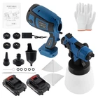 200W Electric Paint Sprayer Handheld Hvlp Gun 4 Nozzles For Makita 21V Battery New. Price: $39.99.
