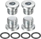 Uxcell 4PCS Sae 7/16-20 Unf Inner Hex Head Pipe Fitting Plug, Universal Carbon New. Price: $14.99.
