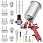 Automotive Hvlp Gravity Feed Spray Gun, Air Paint Kit With 1.4, 1.7... New. Price: $71.43.