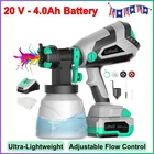 Litheli Cordless Paint Sprayer With 4.0AH Battery 20V, 200W Hvlp Electric New. Price: $98.23.
