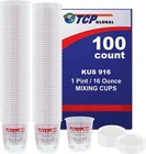 (full Case Of 100 Each - Pint (16OZ) Paint Mixing Cups) By Custom Shop New. Price: $55.99.