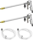Spray Gun 2 Pack Aluminum Pneumatic Air Engine Cleaning Washer Kit Tool 1/4" New. Price: $33.81.